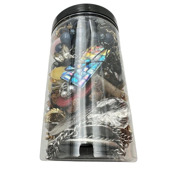 Mystery Jewelry Jar #1049 Wearable Quality Pieces 2lbs Necklace Bracelet Earring - Picture 1 of 4